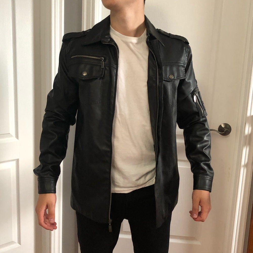 Faux Leather Jacket